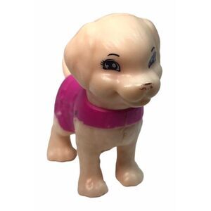 Barbie‎ yellow lab puppy pet Miniature Dog Toy replacement tan pink coat Mini